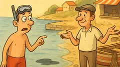 Banc: Un turist în vacanță întreabă un localnic