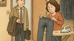 Banc: Soțul vine acasă și-o găsește tristă