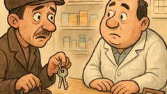 Banc: Intră Gheorghe la farmacie și cere anestezie