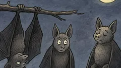 Banc: Trei lilieci stau pe-o creangă