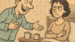 Banc: — Bună dimineața, iubire!