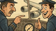 Banc: În avion, pilotul întreabă copilotul…