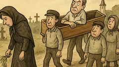 Banc: O soție își plângea soțul