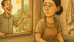 Banc: Iubito, ce vreme frumoasă e afară