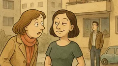 Banc: Două femei stau de vorbă