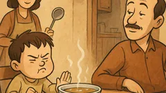 Banc: Tati, ciorba asta e amară și rece...